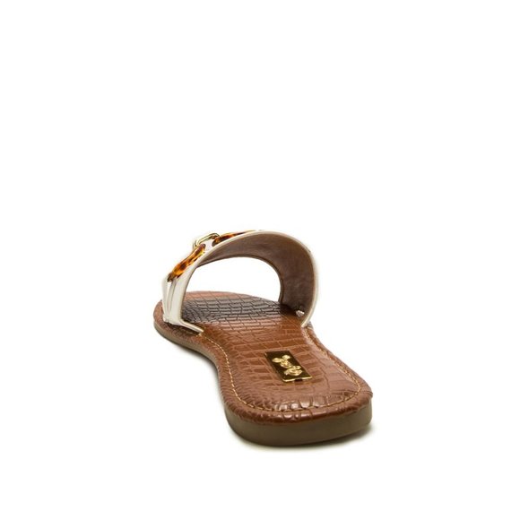FINAL SALE! Tortoise Chain Link Slide Sandals - Picture 4 of 4